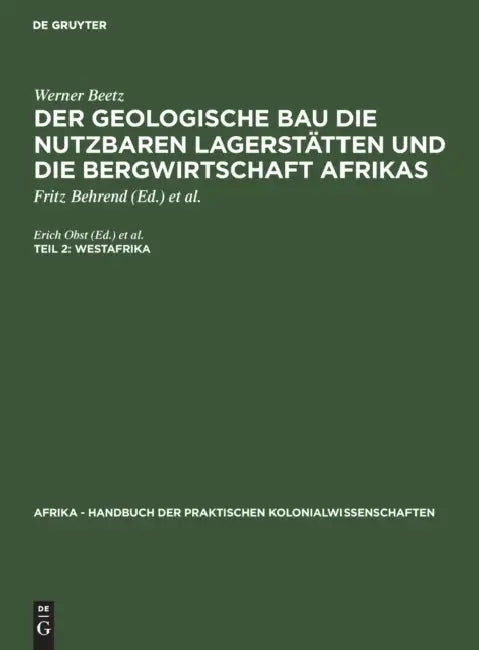 Buy Westafrika (English, Erich Obst | Werner Beetz) — BookShops.in