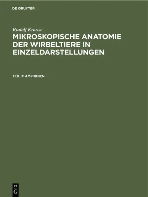 Buy Amphibien (English, Rudolf Krause) — BookShops.in