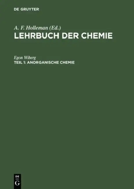 Buy Anorganische Chemie (English, Egon Wiberg) — BookShops.in