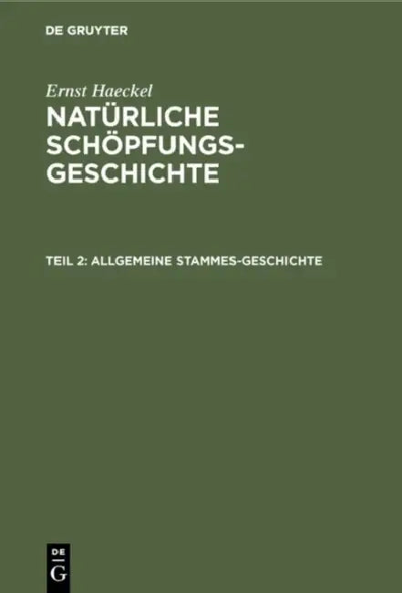 Buy Allgemeine Stammes-Geschichte (English, Ernst Haeckel) — BookShops.in