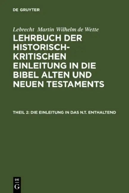 Buy Die Einleitung in das N.T. enthaltend (English, H. Messner | G. Lünemann) — BookShops.in