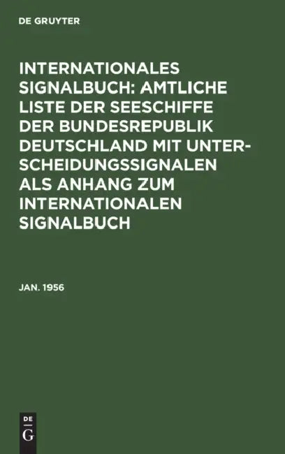 Buy Jan. 1956 (English, Reichsamt Des Innern) — BookShops.in
