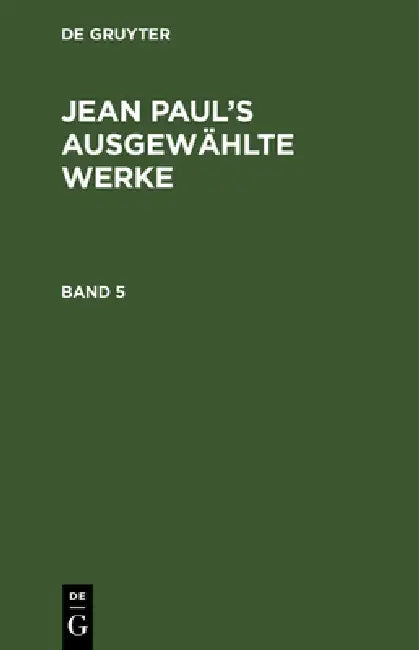 Buy Jean Paul (English, Jean Paul) — BookShops.in