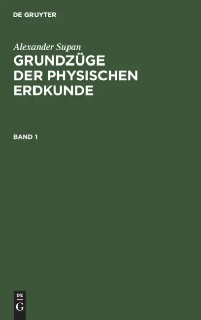 Buy Alexander Supan (English, Erich Obst | Kurt Brüning | Walter Georgii) — BookShops.in