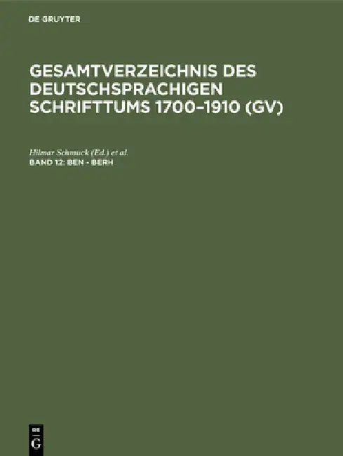 Buy Ben - Berh (English, Hilmar Schmuck | Willi Gorzny | Hans Popst) — BookShops.in