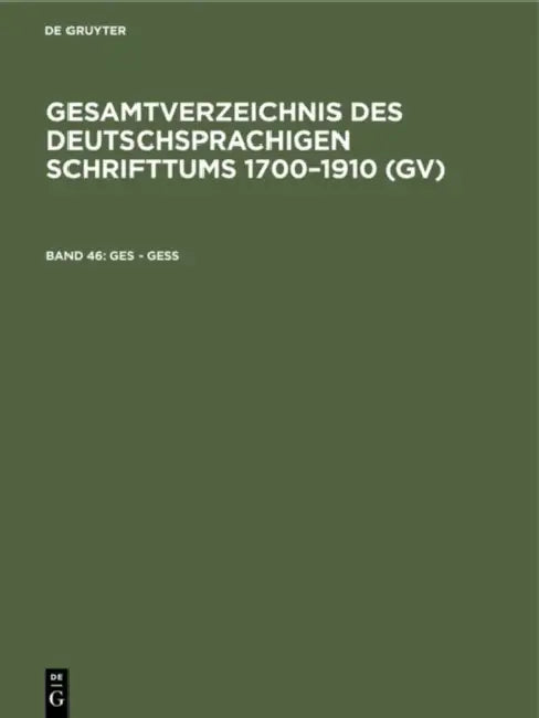 Buy Ges - Gess (English, Hilmar Schmuck | Willi Gorzny | Peter Geils) — BookShops.in
