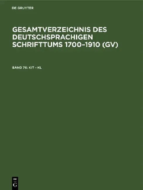Buy Kit - Kl (English, Hilmar Schmuck | Willi Gorzny | Peter Geils) — BookShops.in
