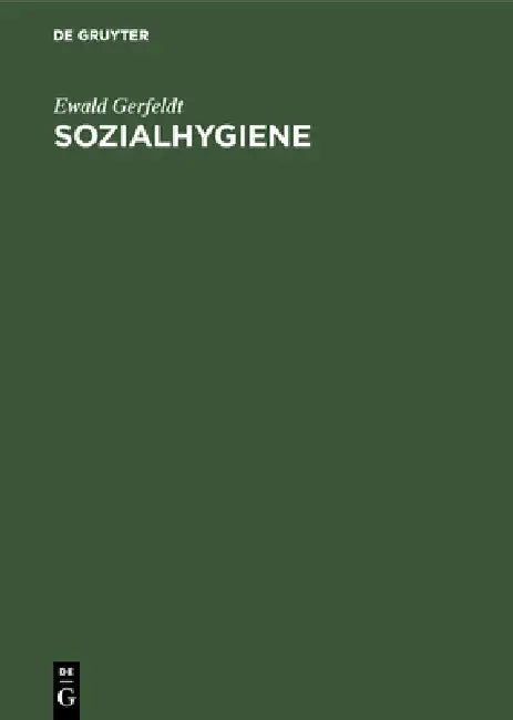 Buy Sozialhygiene (English, Ewald Gerfeldt) — BookShops.in