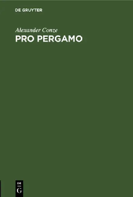 Buy Pro Pergamo (English, Alexander Conze) — BookShops.in