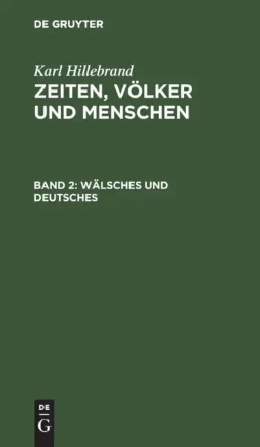 Buy Wälsches und Deutsches (English, Karl Hillebrand) — BookShops.in