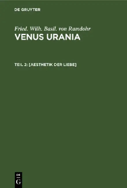 Buy [Aesthetik Der Liebe] (English, Fried Wilh Basil Von Ramdohr) — BookShops.in