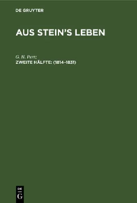 Buy 1814-1831 (English, G. H. Pertz) — BookShops.in