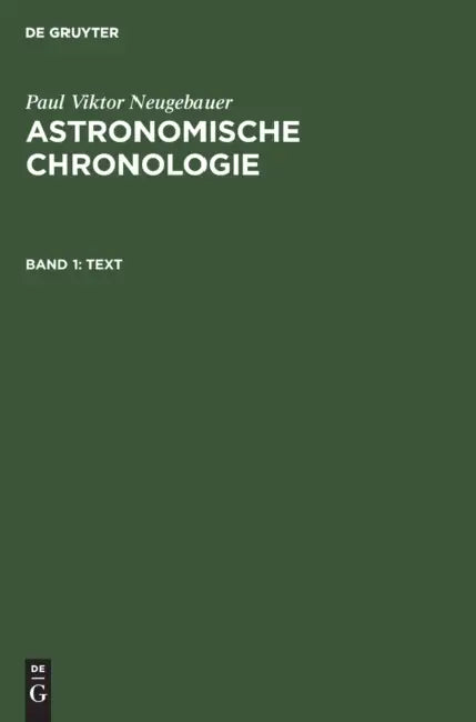 Buy Text (English, Paul Viktor Neugebauer) โ BookShops.in