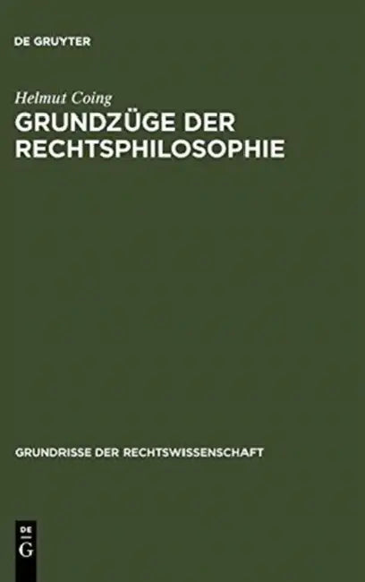 Buy Grundzüge Der Rechtsphilosophie (English, Helmut Coing) — BookShops.in