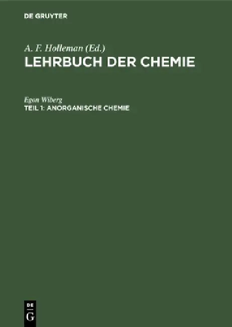 Buy Anorganische Chemie (English, Egon Wiberg) — BookShops.in