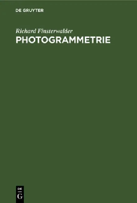 Buy Photogrammetrie (English, Richard Finsterwalder) — BookShops.in