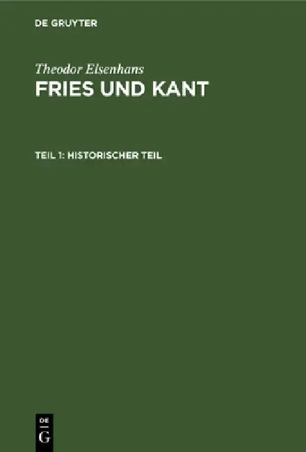 Buy Historischer Teil (English, Theodor Elsenhans) — BookShops.in