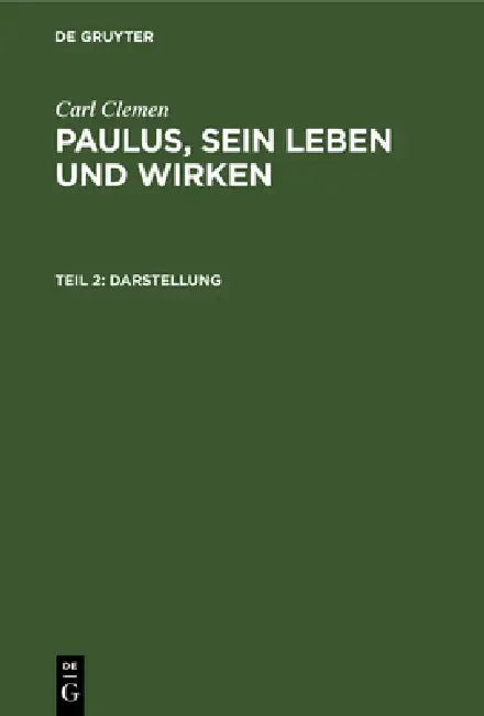 Buy Darstellung (English, Carl Clemen) — BookShops.in
