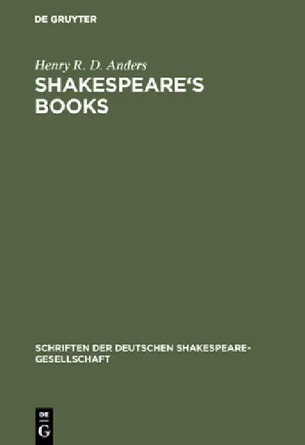 Buy Shakespeare's Books (English, Henry R. D. Anders) — BookShops.in