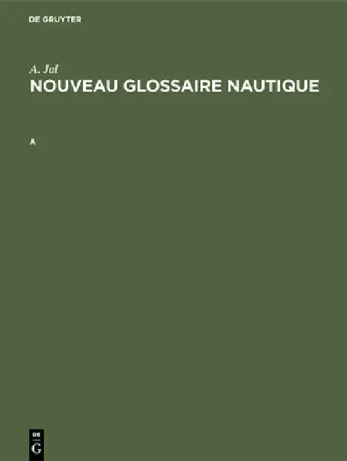Buy Nouveau glossaire nautique (English, Michel Mollat) — BookShops.in