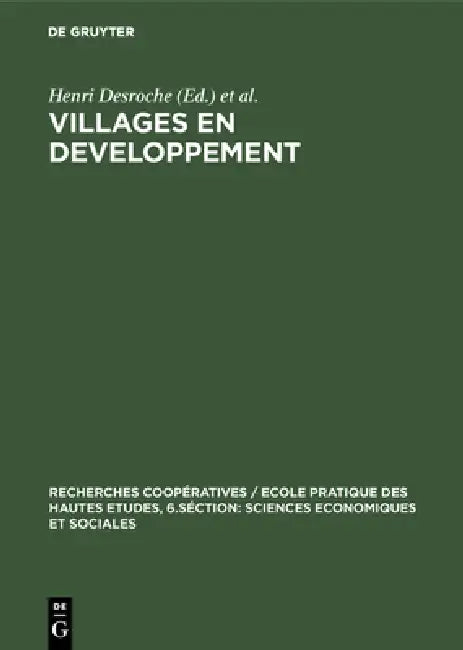 Buy Villages en developpement (English, Henri Desroche | Placide Rambaud) — BookShops.in