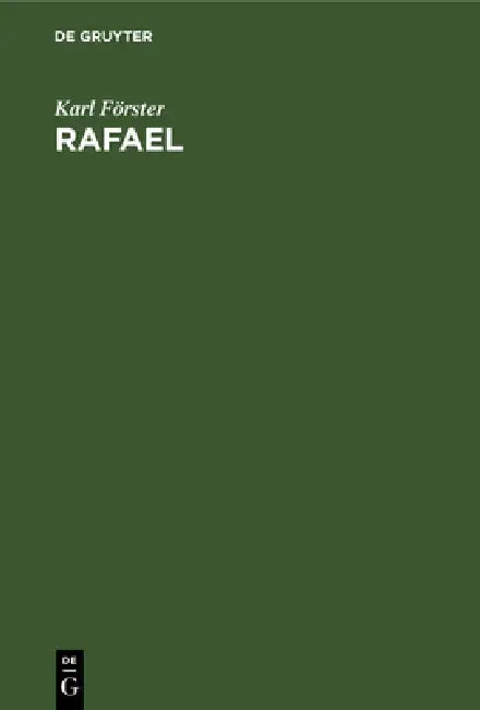Buy Rafael (English, Karl Förster) — BookShops.in