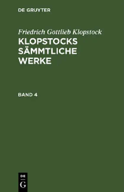 Buy Friedrich Gottlieb Klopstock (English, Friedrich Gottlieb Klopstock) — BookShops.in
