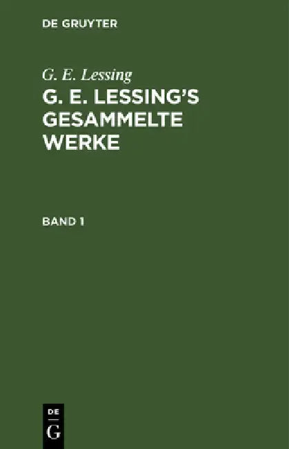 Buy G. E. Lessing (English, G. E. Lessing) — BookShops.in