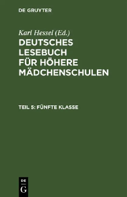 Buy Fünfte Klasse (English, Karl Hessel) — BookShops.in