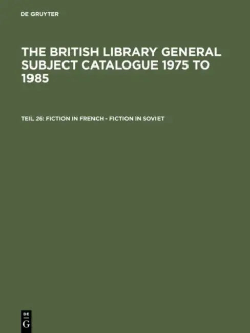 Buy Fiction in French - Fiction in Soviet (English, British Library) — BookShops.in