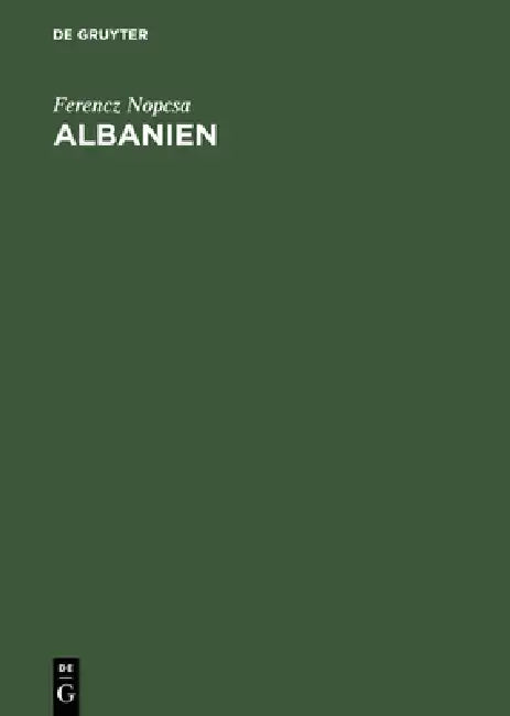 Buy Albanien (English, Ferencz Nopcsa) — BookShops.in