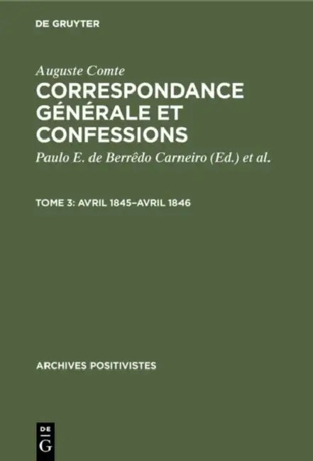 Buy Avril 1845-Avril 1846 (English, Paulo E. de Berrêdo Carneiro | Pierre Arnaud | Auguste Comte) — BookShops.in