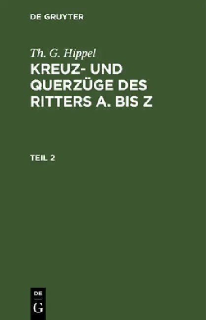 Buy Th. G. Hippel (English, Th G. Hippel) — BookShops.in