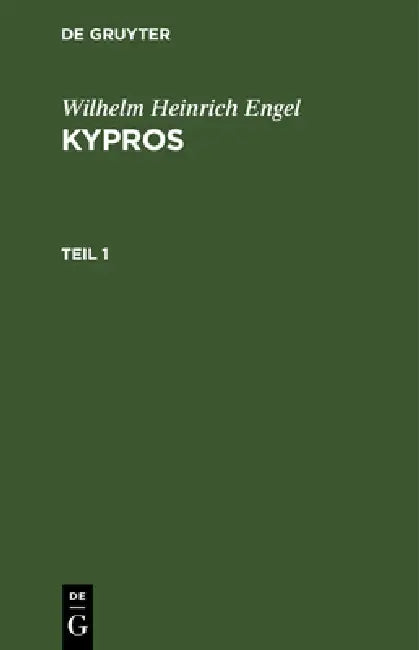 Buy Kypros (English, Wilhelm Heinrich Engel) — BookShops.in