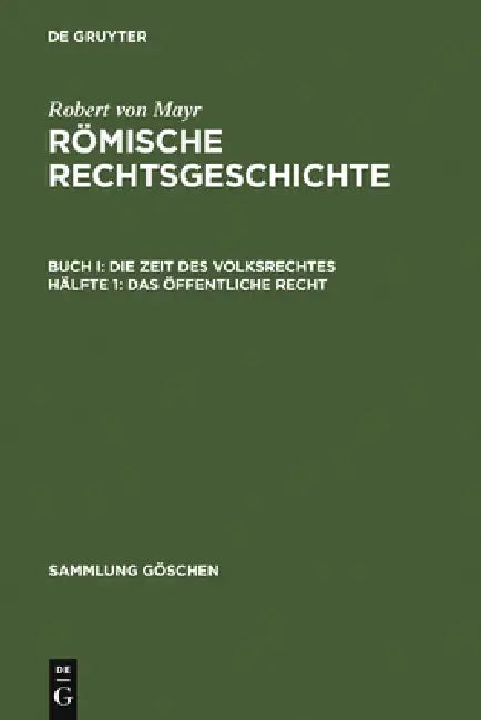 Buy Das öffentliche Recht (English, Robert Von Mayr) — BookShops.in