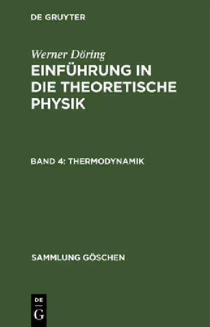 Buy Thermodynamik (English, Werner Döring) — BookShops.in