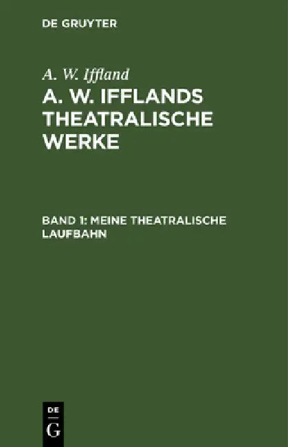 Buy Meine Theatralische Laufbahn (English, A. W. Iffland) — BookShops.in