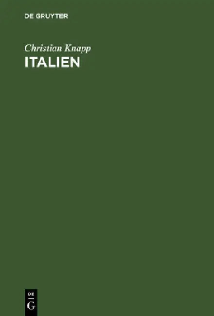 Buy Italien (English, Christian Knapp) — BookShops.in