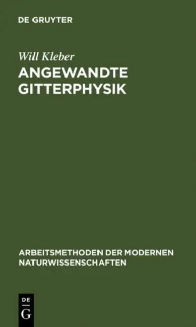 Buy Angewandte Gitterphysik (English, Will Kleber) — BookShops.in
