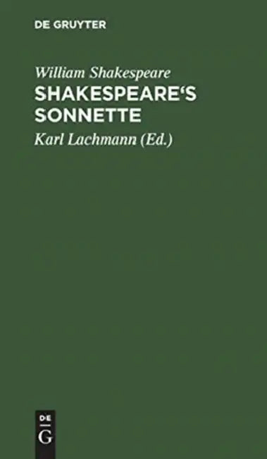 Buy Shakespeare's Sonnette (English, William Shakespeare | Karl Lachmann) — BookShops.in