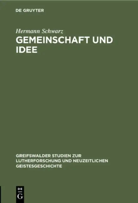 Buy Gemeinschaft Und Idee (English, Hermann Schwarz) — BookShops.in