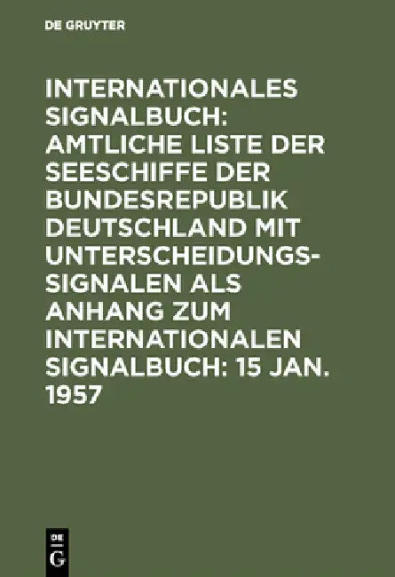 Buy 15 Jan. 1957 (English, Reichsamt Des Innern) — BookShops.in