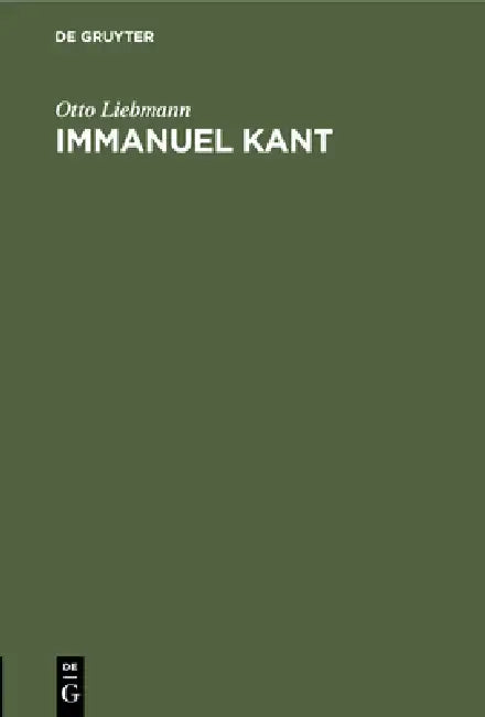 Buy Immanuel Kant (English, Otto Liebmann) — BookShops.in