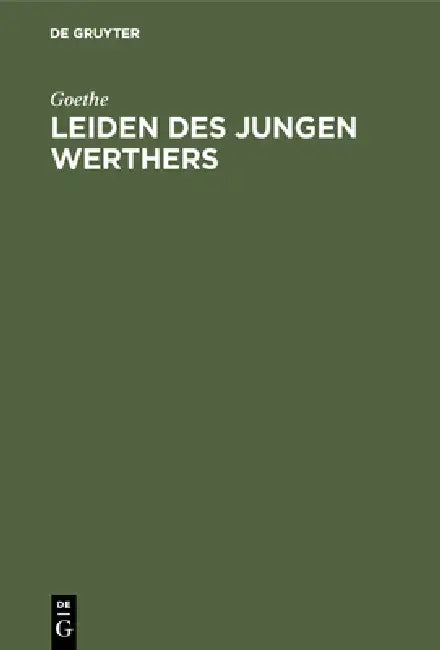 Buy Leiden des jungen Werthers (English, Goethe) — BookShops.in