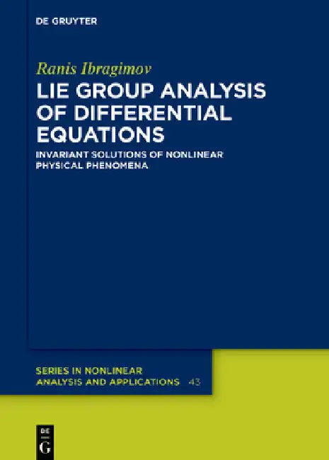 Buy Lie Group Analysis of Differential Equations (English, Ranis Ibragimov) — BookShops.in