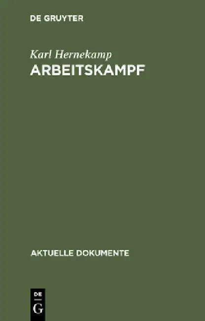 Buy Arbeitskampf (English, Karl Hernekamp) — BookShops.in