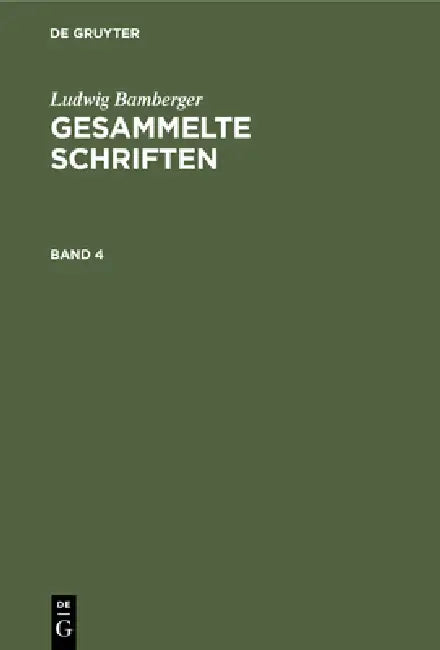 Buy Ludwig Bamberger (English, Ludwig Bamberger) — BookShops.in