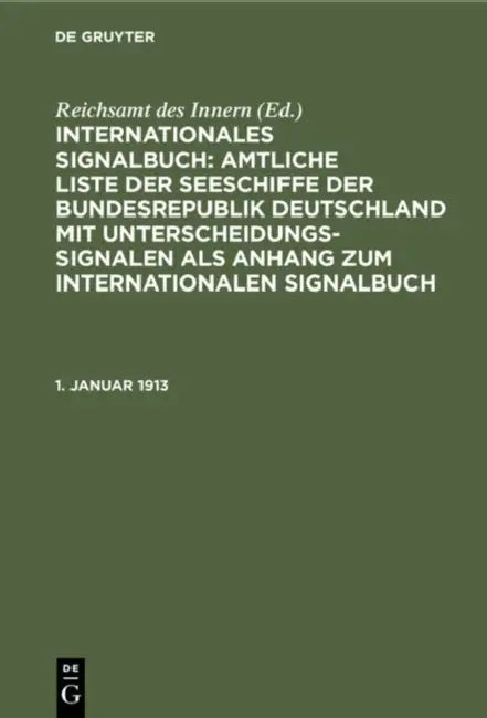 Buy 1. Januar 1913 by Reichsamt Des Innern | De Gruyter Paperback | German Language | Reprint 2020 Edition | Library & Information Science Reference — BookShops.in