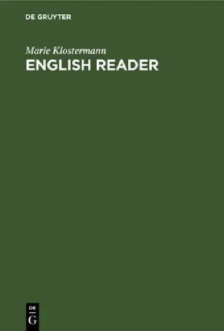 Buy English Reader (English, Marie Klostermann) — BookShops.in