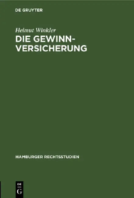 Buy Die Gewinnversicherung (English, Helmut Winkler) β BookShops.in
